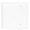 Leviton Blank Plate, Double Gang, White 80725-W
